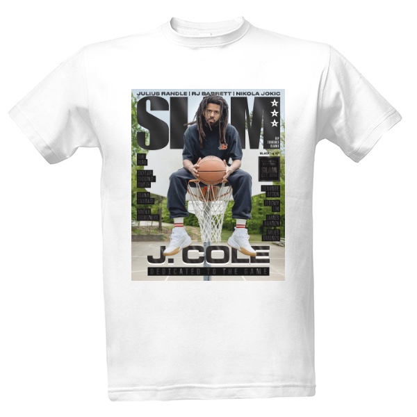 Tričko s potiskem BASKETBALOVÝ NBA POTISK SLAM J. COLE
