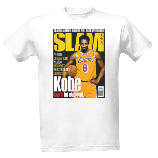 Tričko s potiskem BASKETBALOVÝ NBA POTISK SLAM KOBE BRYANT