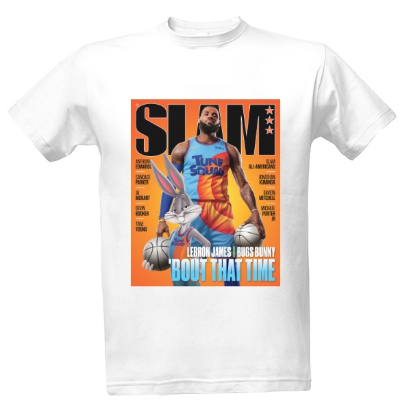 Tričko s potiskem BASKETBALOVÝ NBA POTISK SLAM LeBRON JAMES