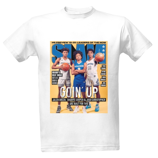 Tričko s potiskem BASKETBALOVÝ NBA POTISK SLAM JALEN GREEN, SHARIFE COOPER, JG