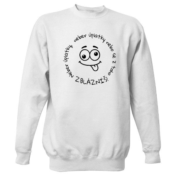 Mikina bez kapucne Unisex s potlačou Nový produkt