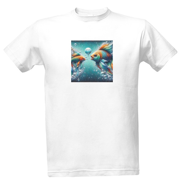 Tričko s potiskem Nebuď ryba