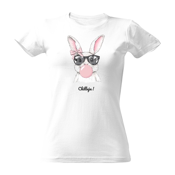 Tričko s potiskem Nejen velikonoční zajíček Chilluju