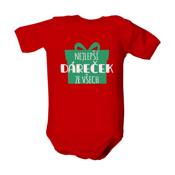 Dětské body  s potiskem Nejlepší dáreček ze všech