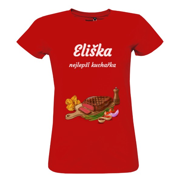 Tričko s potiskem Nejlepší kuchařka tričko