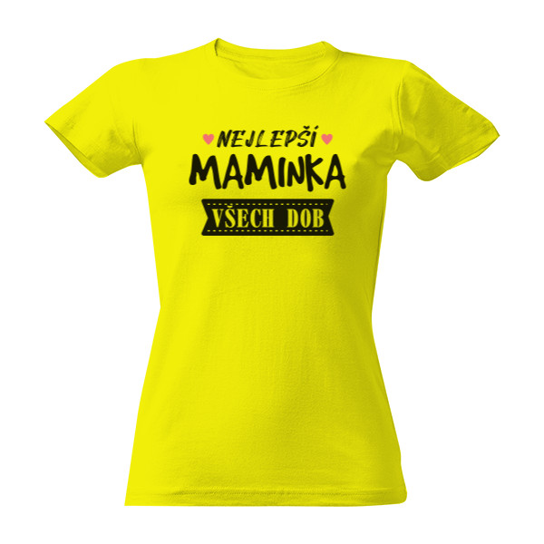 Tričko s potiskem Nejlepší maminka všech dob