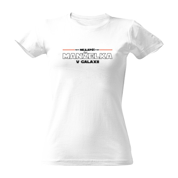 Tričko s potiskem Nejlepší manželka v galaxii