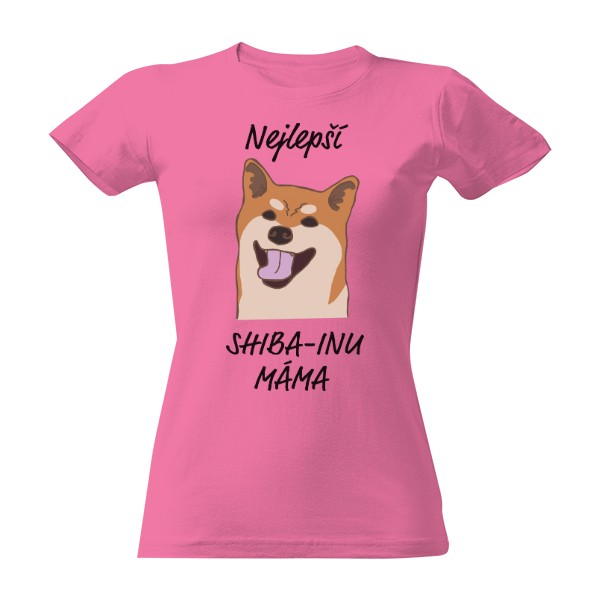 Tričko s potiskem Shiba inu