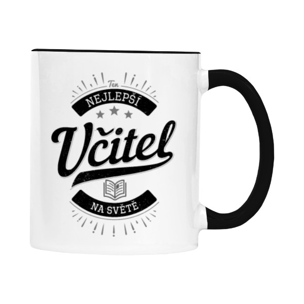Hrnček malý farebný s potlačou Nejlepší Učitel