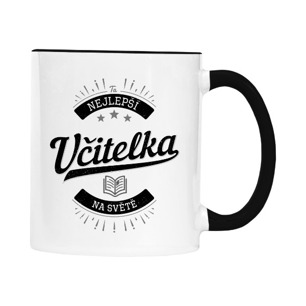 Hrnček malý farebný s potlačou Nejlepší Učitelka