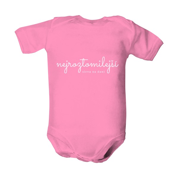 Dětské body  s potiskem Nejroztomilejší sleva na dani