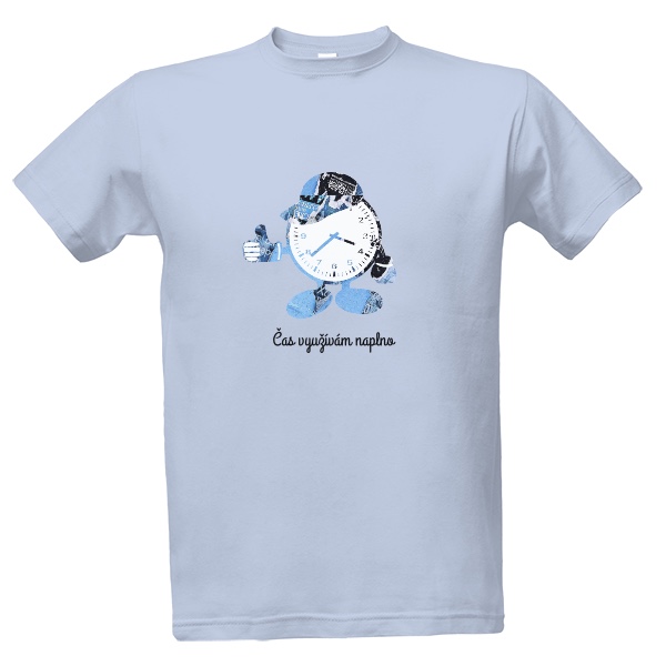 Tričko s potiskem Nejsem otrokem času