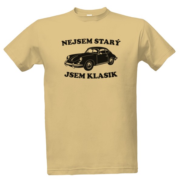 Tričko s potiskem Nejsem starý - černá