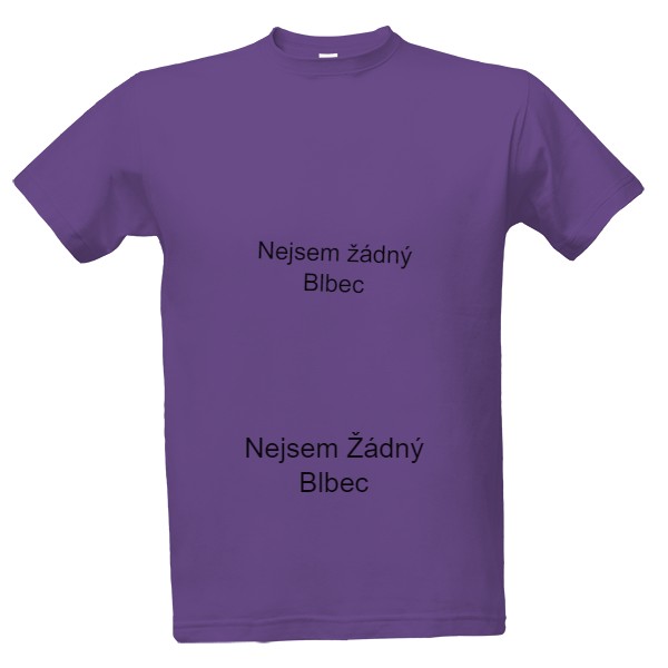 Tričko s potiskem nejsem žádný Debil