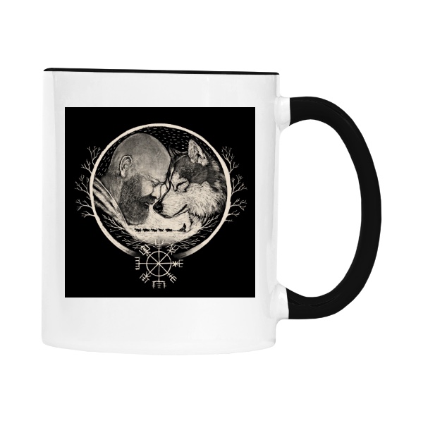 Hrnek malý barevný s potiskem Největší výhra limitka black -pánská 