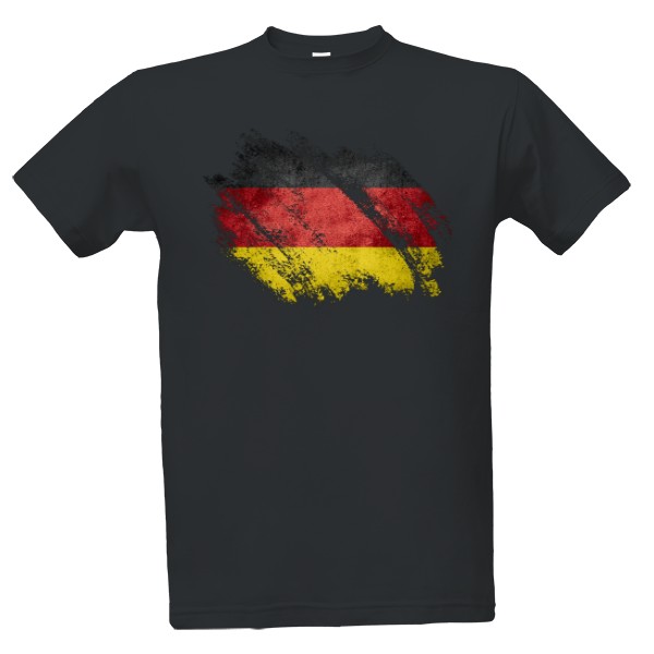 Tričko s potiskem Německá vlajka