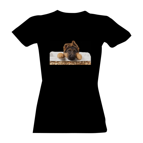 Tričko s potiskem Německý ovčák-štěně1