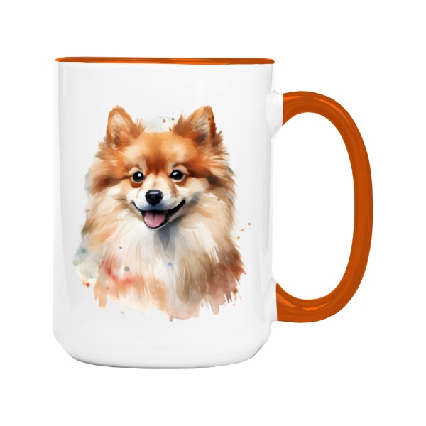 Hrnek velký barevný s potiskem Německý špic