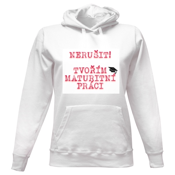 Dámska mikina s kapucňou s potlačou Nový produkt