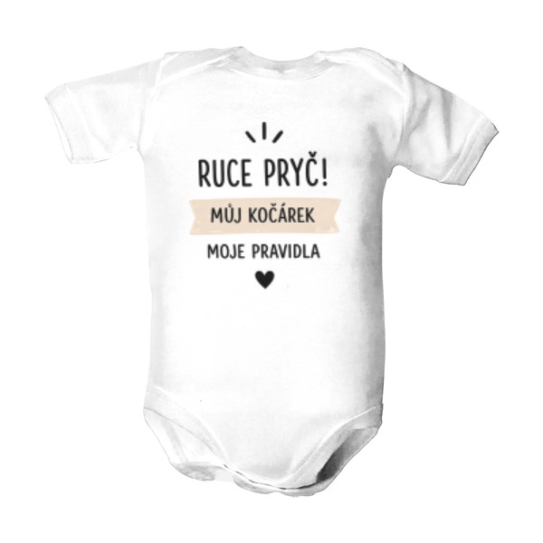 Dětské body Roly Honey s potiskem Nesahat, ruce pryč 