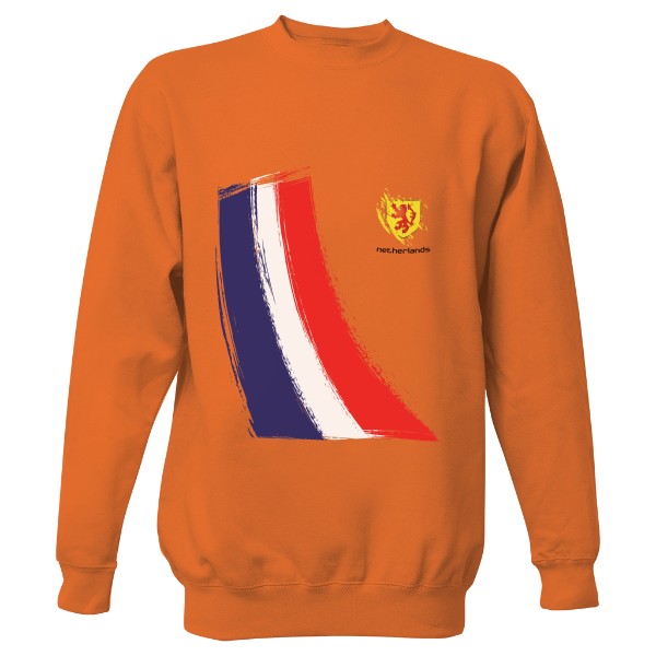 Mikina bez kapuce Unisex s potiskem Netherlands