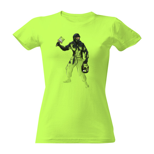 Tričko s potiskem Neviditelny Ninja - Dámské