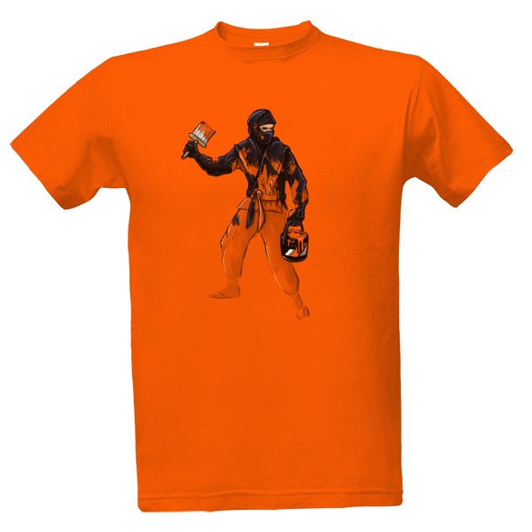 Tričko s potiskem Neviditelny Ninja - Pánské