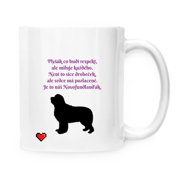 Cup white s potiskem Newfoundland