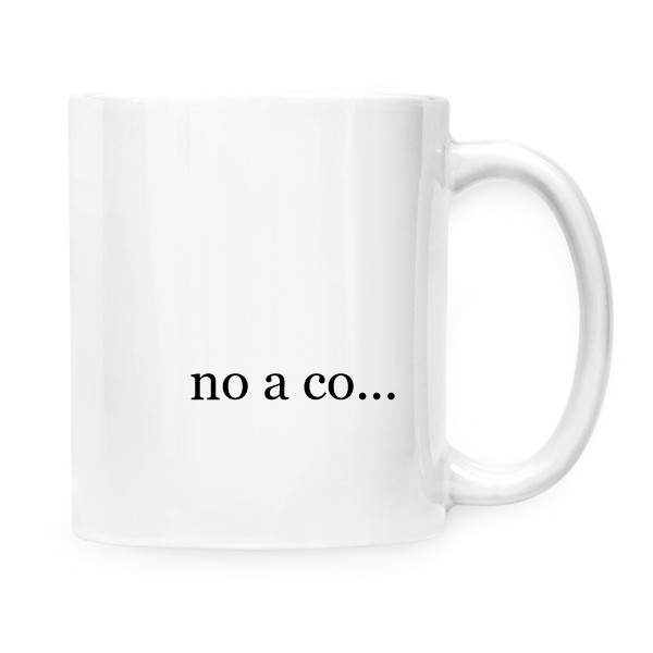 Hrnek malý bílý s potiskem no a co... (hrnek)