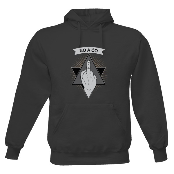 Pánská mikina s kapucí s potiskem Mikina No a čo 