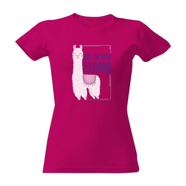 Tričko s potlačou No drama llama