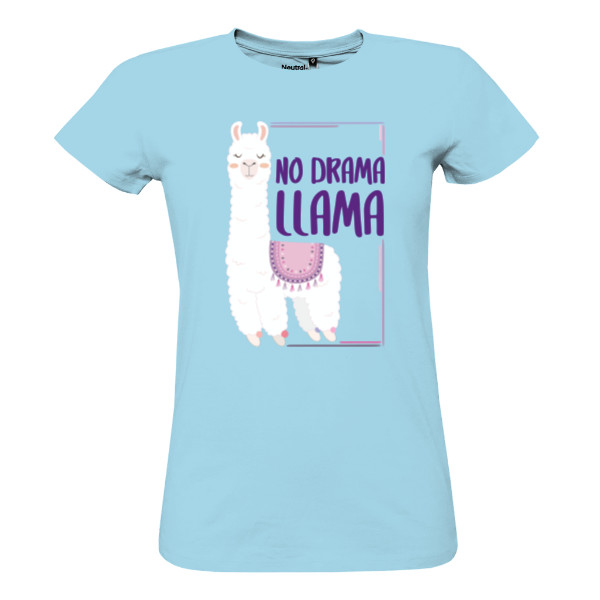 Tričko s potiskem No drama llama