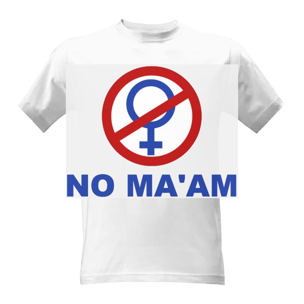 Tričko s potiskem No madam 