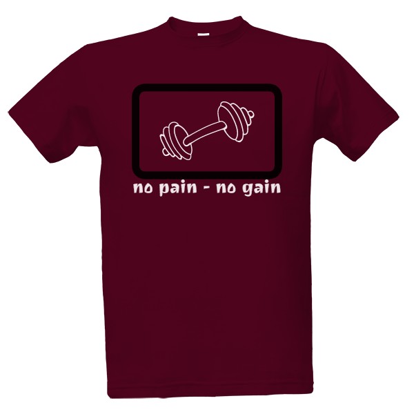 Tričko s potiskem no pain