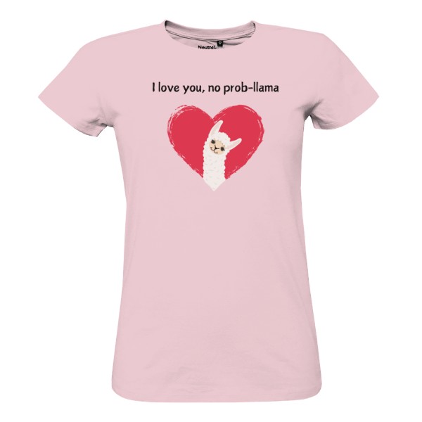 Tričko s potiskem No Prob-llama love