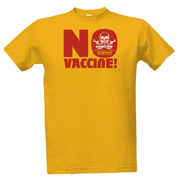 Tričko s potiskem No vaccine-odmítám vaše pokusy