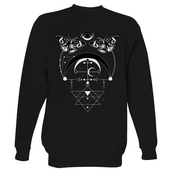 Mikina bez kapuce Unisex s potiskem Noční můry v síti - mikina