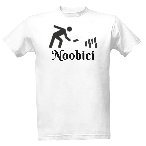 Tričko s potiskem Noobici triko HarviXon