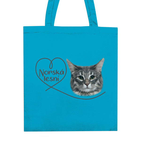 Nákupní taška unisex s potiskem Norská lesní kočka