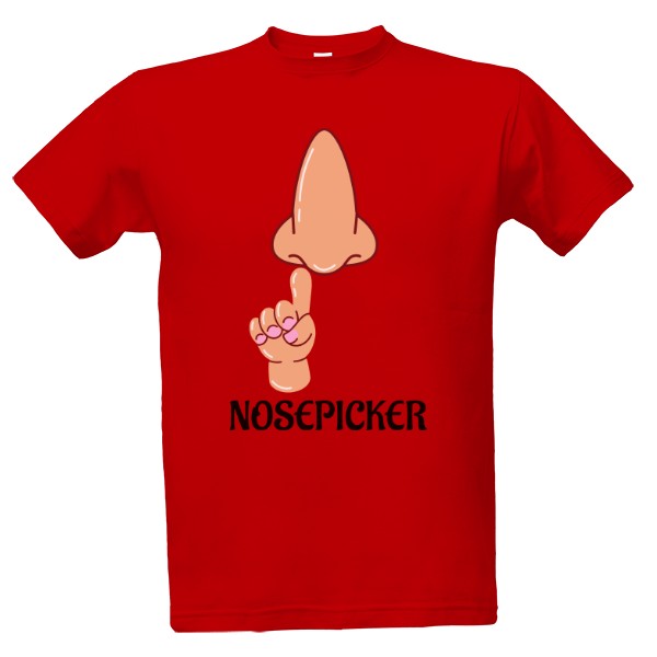 Tričko s potiskem Nosepicker