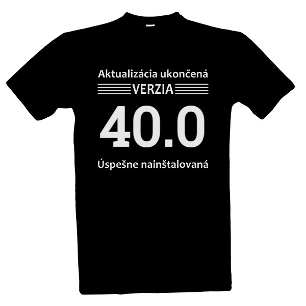 Tričko s potlačou Nová verzia veku