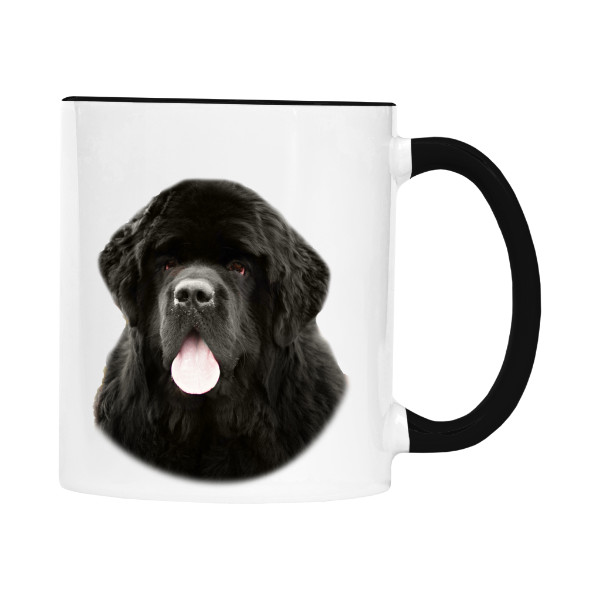 Hrnek malý barevný s potiskem Novofundlandský pes