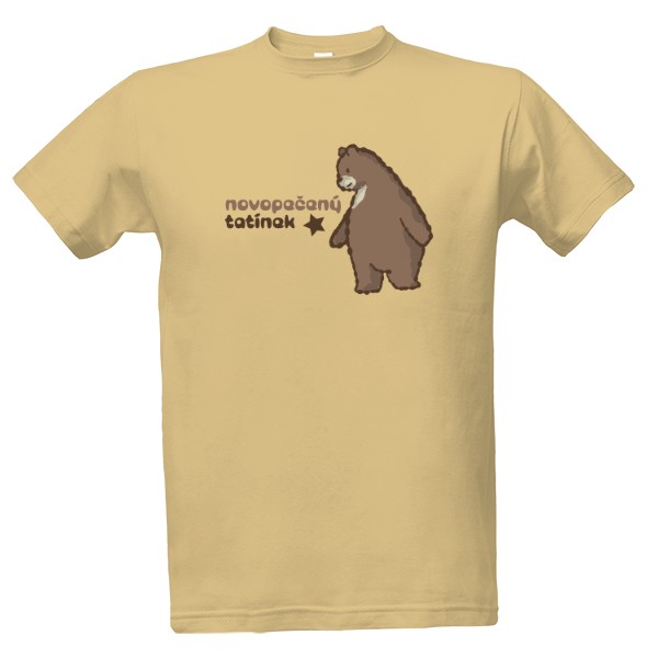Tričko s potiskem novopečený tatínek (medvěd)