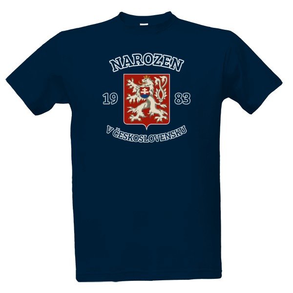 Tričko s potiskem Nový Narozen 1983 v Československu