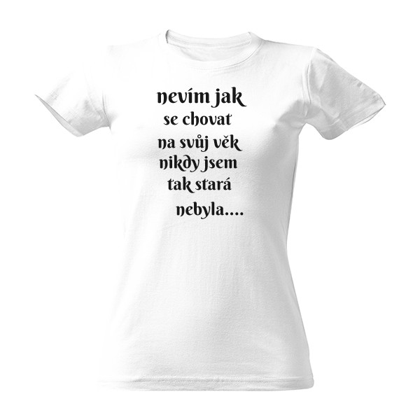 Tričko s potiskem Nový produkt damská trika napis