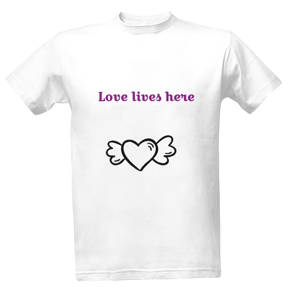 Tričko s potiskem Nový produkt love