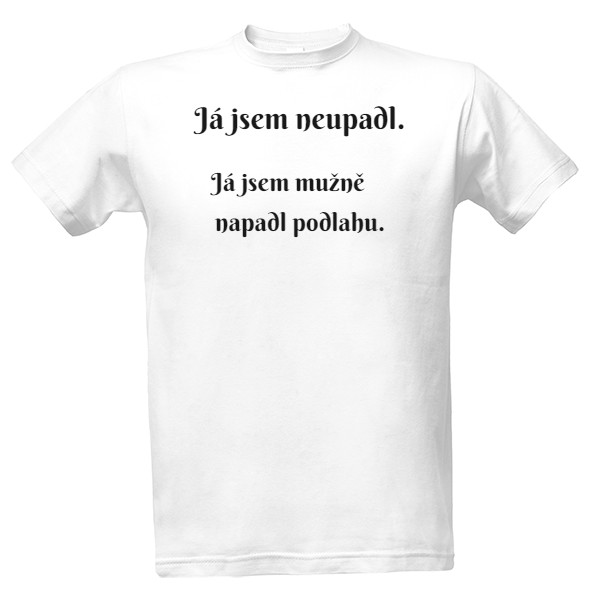 Tričko s potiskem Nový produkt pánská trika nápis