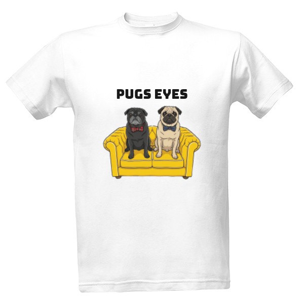 Tričko s potiskem Nový produkt pugs eyes merch