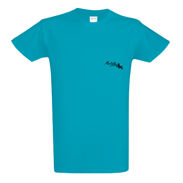 novy2-light blue Logo and signature T-shirt