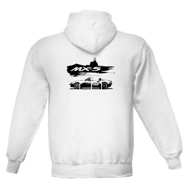 Pánská Mikča s kapucí Just Hoods - Bílá